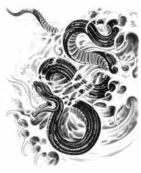 japanese wind swirl tattoo